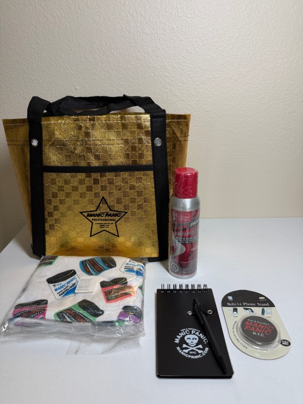 Manic Panic Amplified Temporary Hair color Spray, Tote Bag & Accessories